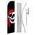 Red Bandana Jolly Roger Super Flag & Pole Kit