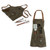 Los Angeles Rams BBQ Apron with Tools & Bottle Opener, (Khaki Green with Beige Accents)