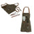 New England Patriots BBQ Apron with Tools & Bottle Opener, (Khaki Green with Beige Accents)