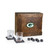 Green Bay Packers Whiskey Box Gift Set, (Oak Wood)