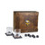Minnesota Vikings Whiskey Box Gift Set, (Oak Wood)