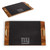 New York Giants Covina Acacia and Slate Serving Tray, (Acacia Wood & Slate Black with Gold Accents)