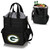 Green Bay Packers Activo Cooler Tote Bag, (Black with Gray Accents)