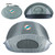 Miami Dolphins Manta Portable Beach Tent, (Gray with Black Accents)