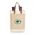 Green Bay Packers Pinot Jute 2 Bottle Insulated Wine Bag, (Beige)