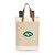 New York Jets Pinot Jute 2 Bottle Insulated Wine Bag, (Beige)