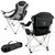 Las Vegas Raiders Reclining Camp Chair, (Black with Gray Accents)