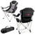 Tampa Bay Buccaneers Reclining Camp Chair, (Black with Gray Accents)