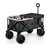 Carolina Panthers Adventure Wagon Elite All-Terrain Portable Utility Wagon, (Dark Gray)