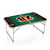 Cincinnati Bengals Concert Table Mini Portable Table, (Charcoal Wood Grain)