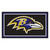 Baltimore Ravens 3x5 Rug Raven Head Primary Logo Black