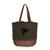 Atlanta Falcons Coronado Canvas and Willow Basket Tote, (Khaki Green with Beige Accents)