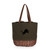 Detroit Lions Coronado Canvas and Willow Basket Tote, (Khaki Green with Beige Accents)