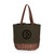 Pittsburgh Steelers Coronado Canvas and Willow Basket Tote, (Khaki Green with Beige Accents)