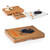 Chicago Bears Concerto Glass Top Cheese Cutting Board & Tools Set, (Bamboo)