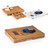 New York Giants Concerto Glass Top Cheese Cutting Board & Tools Set, (Bamboo)