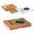 New York Jets Concerto Glass Top Cheese Cutting Board & Tools Set, (Bamboo)