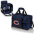 Chicago Bears Malibu Picnic Basket Cooler, (Navy Blue with Black Accents)