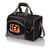 Cincinnati Bengals Malibu Picnic Basket Cooler, (Black with Gray Accents)