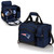 New England Patriots Malibu Picnic Basket Cooler, (Navy Blue with Black Accents)