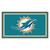 Miami Dolphins 3x5 Rug Dolphin Primary Logo Teal