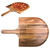 New York Giants Acacia Pizza Peel Serving Paddle, (Acacia Wood)