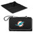 Miami Dolphins Blanket Tote Outdoor Picnic Blanket, (Black with Black Exterior)