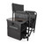 Tampa Bay Buccaneers Fusion Camping Chair, (Dark Gray with Black Accents)