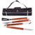 New Orleans Saints 3-Piece BBQ Tote & Grill Set, (Black with Gray Accents)