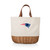 New England Patriots Promenade Picnic Basket, (Beige Canvas)