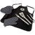 Green Bay Packers BBQ Apron Tote Pro Grill Set, (Black with Gray Accents)