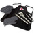 Kansas City Chiefs BBQ Apron Tote Pro Grill Set, (Black with Gray Accents)