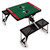 Atlanta Falcons Football Field Picnic Table Portable Folding Table with Seats, (Black)