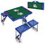 Buffalo Bills Football Field Picnic Table Portable Folding Table with Seats, (Royal Blue)