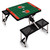Cleveland Browns Football Field Picnic Table Portable Folding Table with Seats, (Black)