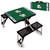 Dallas Cowboys Football Field Picnic Table Portable Folding Table with Seats, (Black)