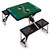 Jacksonville Jaguars Football Field Picnic Table Portable Folding Table with Seats, (Black)