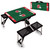 Kansas City Chiefs Football Field Picnic Table Portable Folding Table with Seats, (Black)