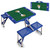 Los Angeles Rams Football Field Picnic Table Portable Folding Table with Seats, (Royal Blue)