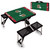San Francisco 49ers Football Field Picnic Table Portable Folding Table with Seats, (Black)