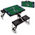 Seattle Seahawks Football Field Picnic Table Portable Folding Table with Seats, (Black)