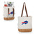 Buffalo Bills Pico Willow and Canvas Lunch Basket, (Natural Canvas)