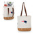 New England Patriots Pico Willow and Canvas Lunch Basket, (Natural Canvas)