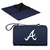 Atlanta Braves Blanket Tote Outdoor Picnic Blanket (Navy Blue with Black Flap)