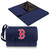 Boston Red Sox Blanket Tote Outdoor Picnic Blanket (Navy Blue with Black Flap)