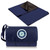 Seattle Mariners Blanket Tote Outdoor Picnic Blanket (Navy Blue with Black Flap)