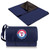 Texas Rangers Blanket Tote Outdoor Picnic Blanket (Navy Blue with Black Flap)