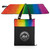 New York Mets Vista Outdoor Picnic Blanket & Tote (Rainbow with Black)