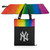 New York Yankees Vista Outdoor Picnic Blanket & Tote (Rainbow with Black)