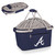 Atlanta Braves Metro Basket Collapsible Cooler Tote (Navy Blue)
